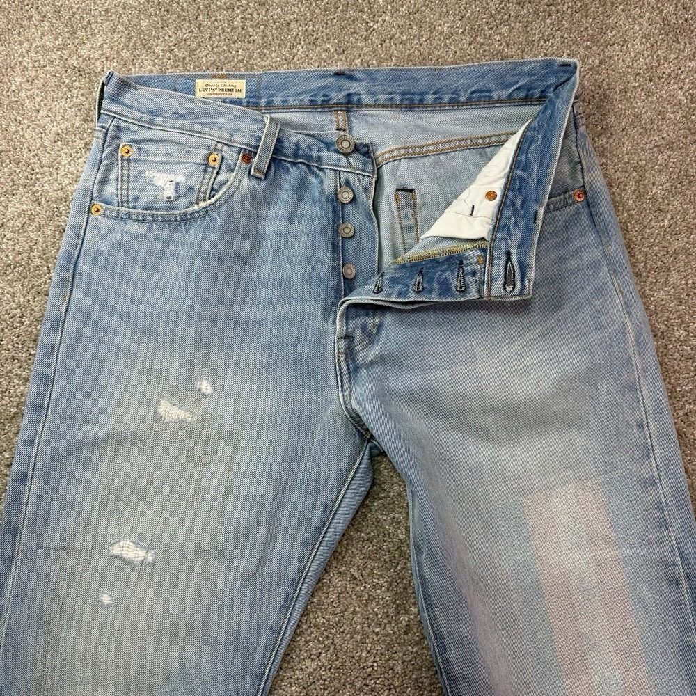 Levis‎ Premium Jeans Mens Size 32x26 Blue 501 '93 Big E Straight Leg